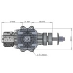 DLE20CC flugzeugmodell benzinmotor zweitakt ein-zylinder seitenauspuff luftgekühlt handstarten VTOL feste flügel DIY